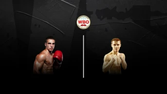 10-раундовый бой за вакантный пояс WBO Inter-Continental в первом лёгком весе (до 59 кг)
