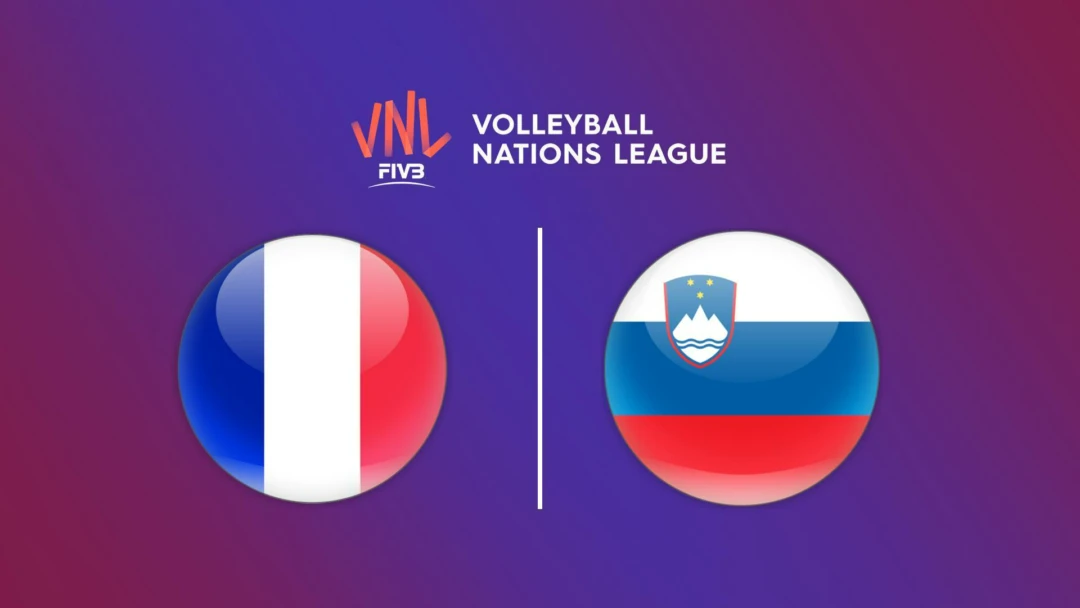 Передача Волейбол. Ұлттар лигасы 2025 FIVB, Франция - Словения, ерлер