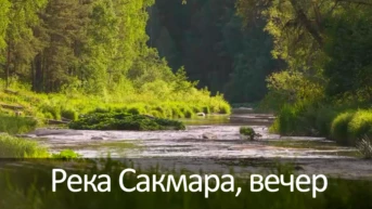 Река Сакмара, вечер