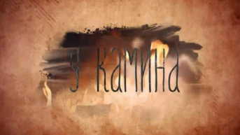 У камина