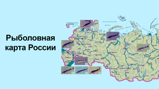 Рыболовная карта России