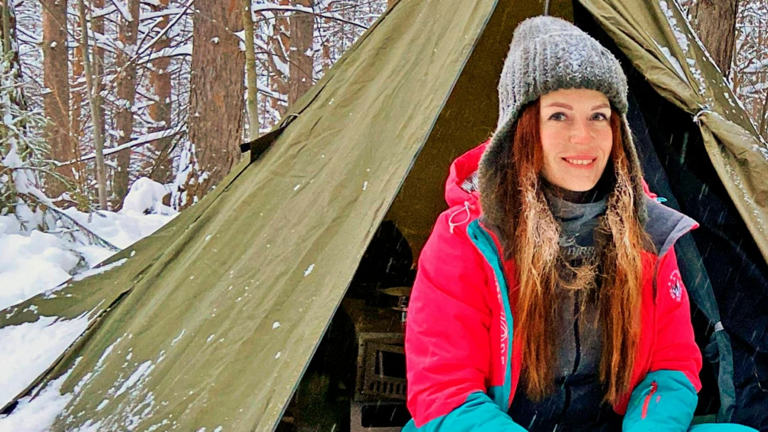 Передача Одна зимой в палатке - Дорожный бродяга