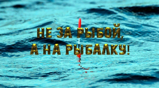 Не за рыбой, а на рыбалку!