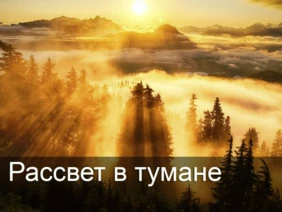 Рассвет в тумане